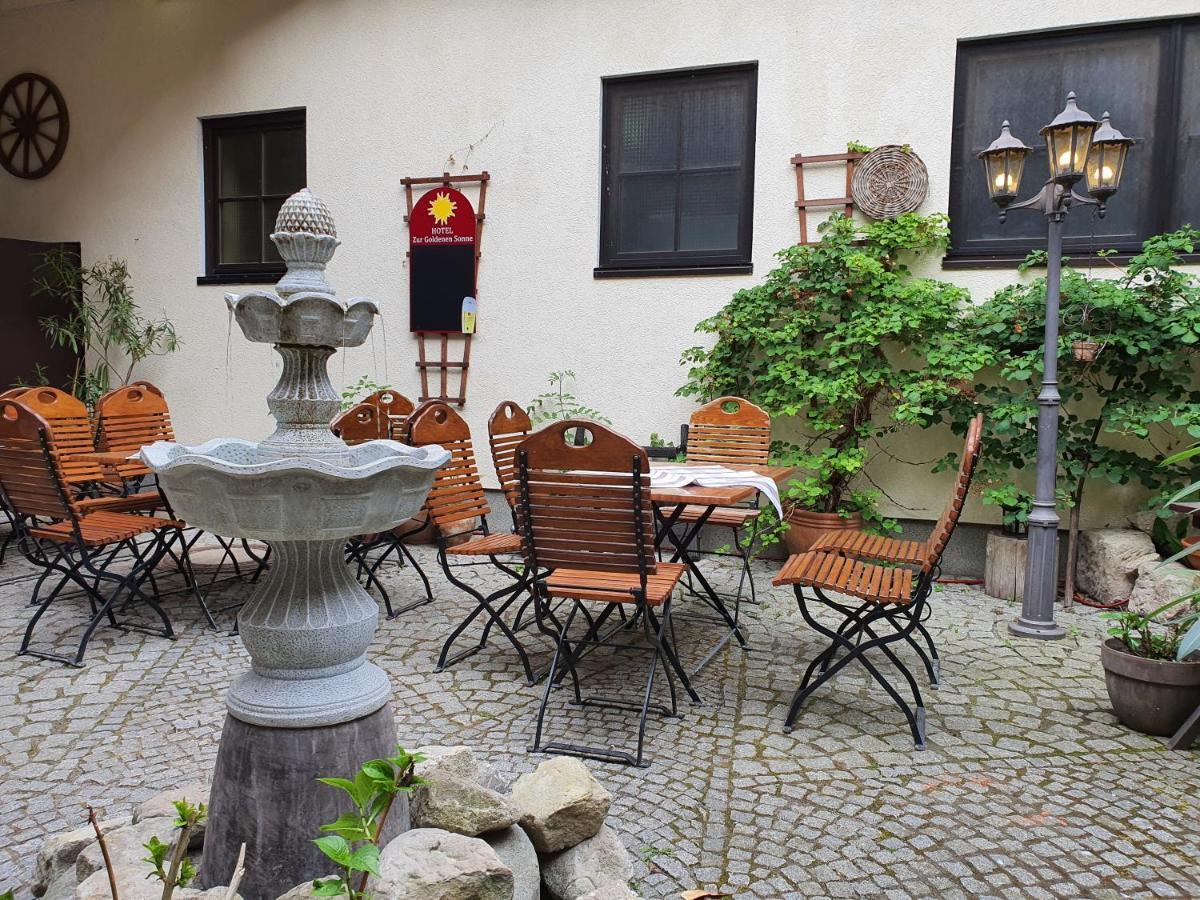 Hotel Zur Goldenen Sonne Quedlinburg Exterior foto